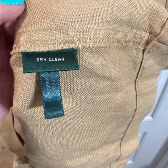 Ralph Lauren linen safari khaki shirt dress 12 - Picture 6 of 7